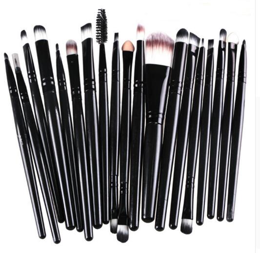 20 pcs Brushes Professional Cosmetic set With nature Contour Powder Cosmetics Brush Makeup
