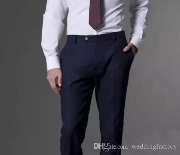 custom made dark navy blue men suit fashion groom suit wedding suits for men slim fit groom tuxedos for best man jacketpants