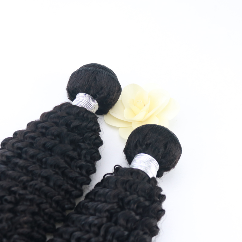 Evermgic Brazilian Kinky Curly Hair 100% Human Hair Weave Bundles 3 Pieces Natural Color Remy Hair