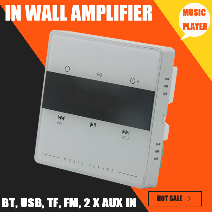 Freeshipping Home o system,music system,Ceiling Speaker system,Bluetooth digital stereo amplifier, in wall amplifier with touch key