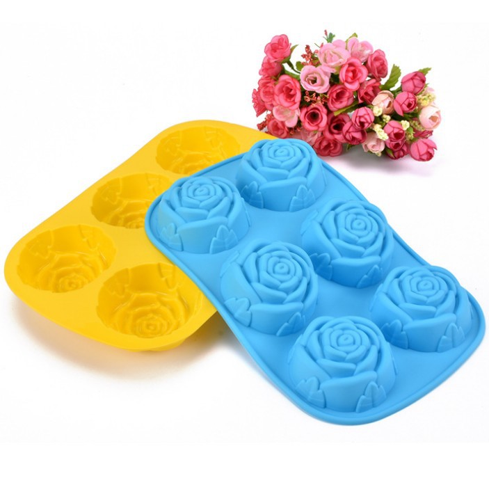 1PC 6 rose flower silicone cake mold Ice cream Chocolate molds soap silicone molds 3D cupcake bakeware baking cake pan LB 010
1PC 6 rose flower silicone cake mold Ice cream Chocolate molds soap silicone molds 3D cupcake bakeware baking cake pan LB 010