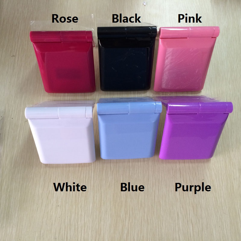 Lady Makeup Cosmetic Folding Portable Mini Compact Pocket Mirror 8 LED Lights Lamps Mirrors Hot Selling Gifts ZA2070