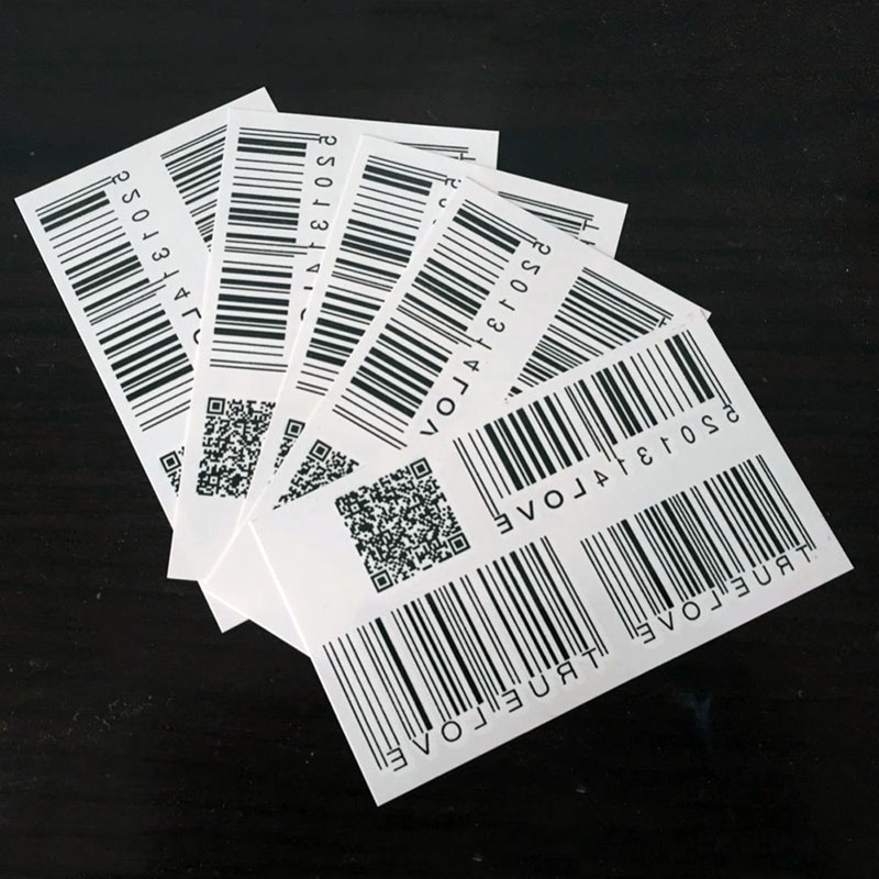 5pcs Waterproof Tattoo Stickers Temporary Tattoo European And American Black Two-dimensional Bar Code Temporary Tattoo