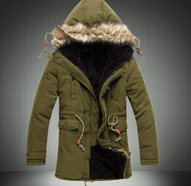 Fall-Winter Jacket Men Parkas A Black Army Green Winter Coat Feather Down Jacket Abrigos Hombres Invierno Chaqueta Plumas