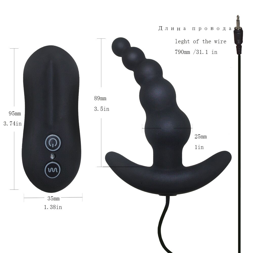 Prostate Massage Anal Sex toys Anal vibrator Butt Plug 10 mode Silicone Anal beads Sex toys for men Sex products - view 5