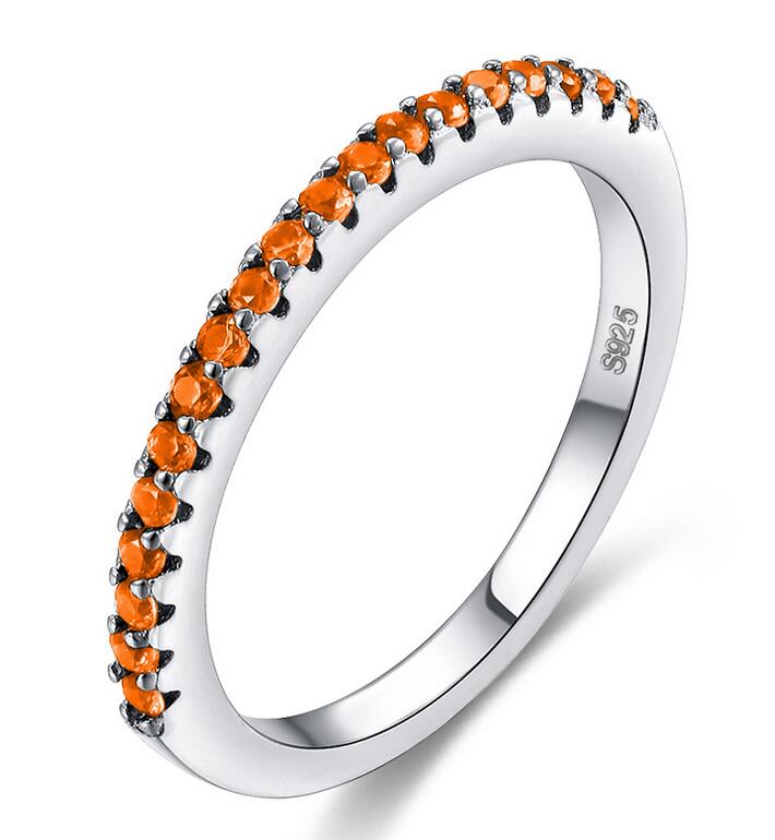 New Women Fashion Jewelry Victoria 925 Sterling Silver Multi Gemstones 5A Cubic Zirconia Women Wedding Band Ring For Lover's Gift
