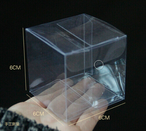 50pcs Square Plastic Clear PVC Boxes Transparent Waterproof Gift Box PVC Carry Cases Packaging Box For Kids Gift jewelryCandytoy