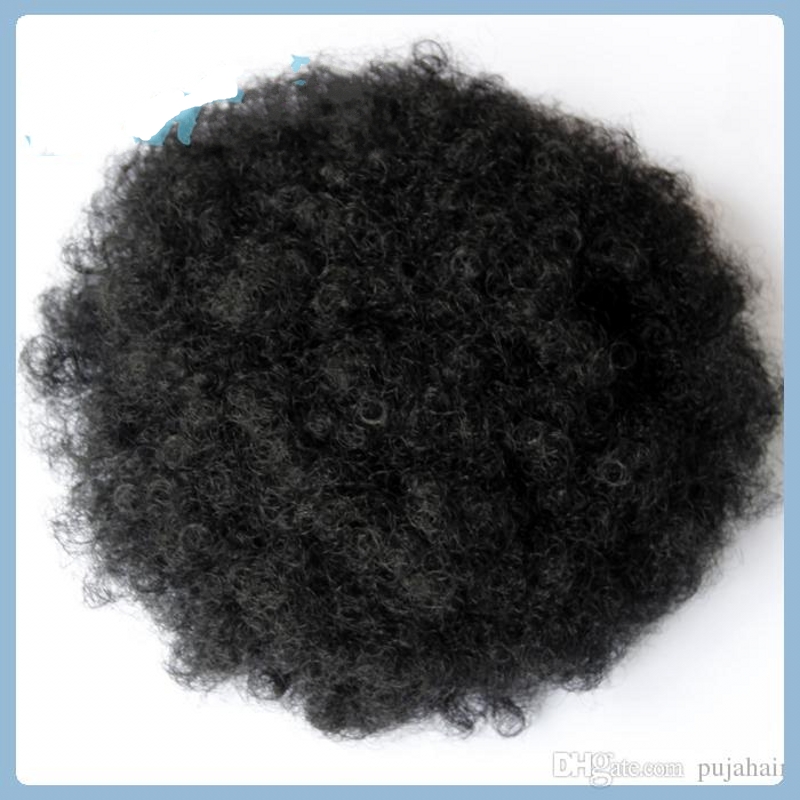 8A GRADE Brazilian hair ponytail clip in Afro Puff kinky curly drawstring ponytails hair extension for black women 120g