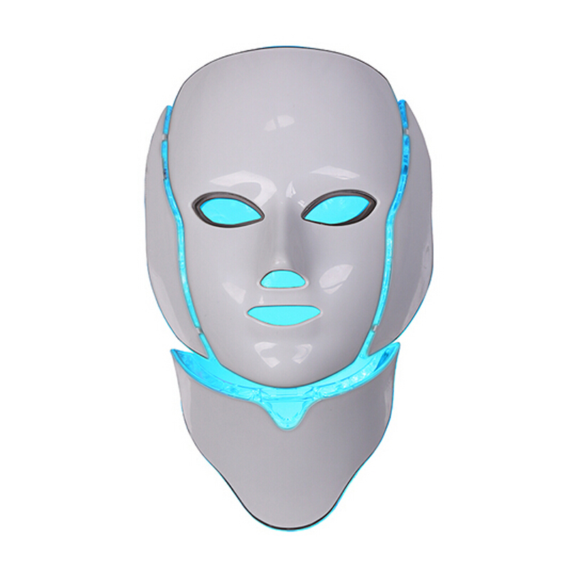 IPL light therapy Skin rejuvenation led neck mask with 7 colors for home use free shipping