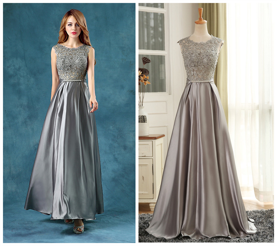 Sexy Light Gray Evening Dresses Maxi Satin Floor Length Prom Dress vestidos festa evening wear Sexy Sheer with Applique, Gold
Sexy Light Gray Evening Dresses Maxi Satin Floor Length Prom Dress vestidos festa evening wear Sexy Sheer with Applique, Gold