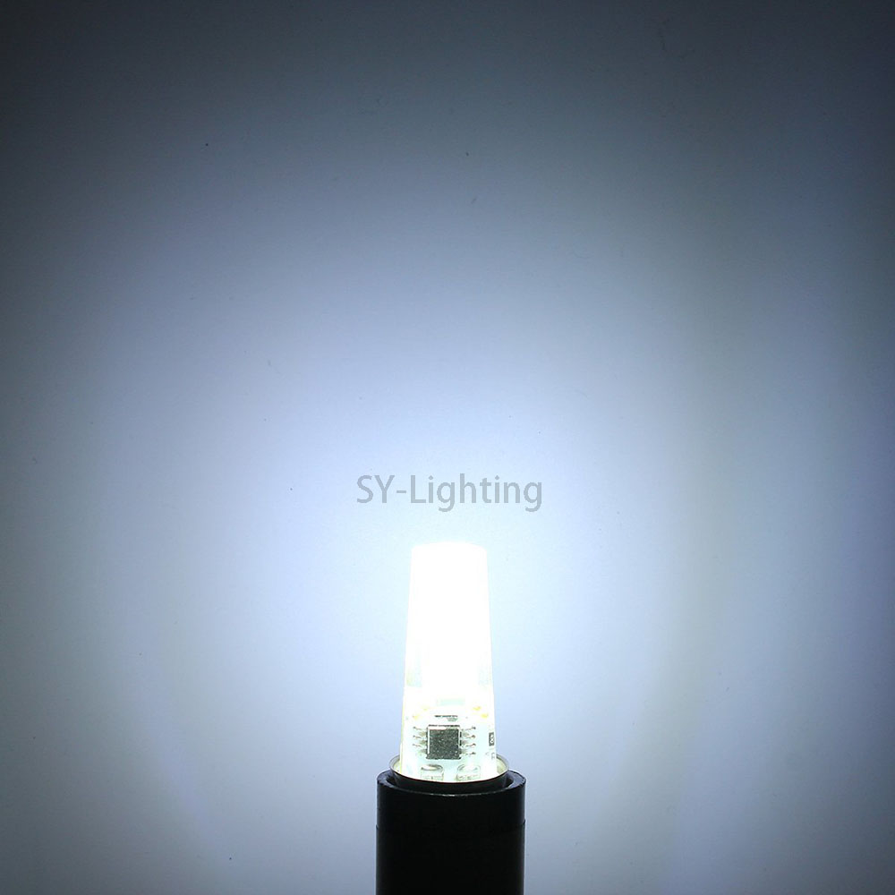 E11 LED Bulb Dimmable Daylight 110V 220V AC COB 2508 3W 300 Lumen Silicone Lamp Chandelier Transparent lamp Candle Light White / Warm white