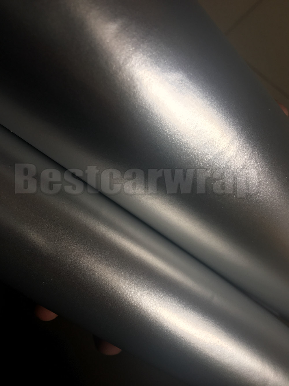 Satin Silver Chrome Vinyl For whole Car Wrap Film With Air Bubble Free Car Wrapping Vinyl 5x65ft Roll