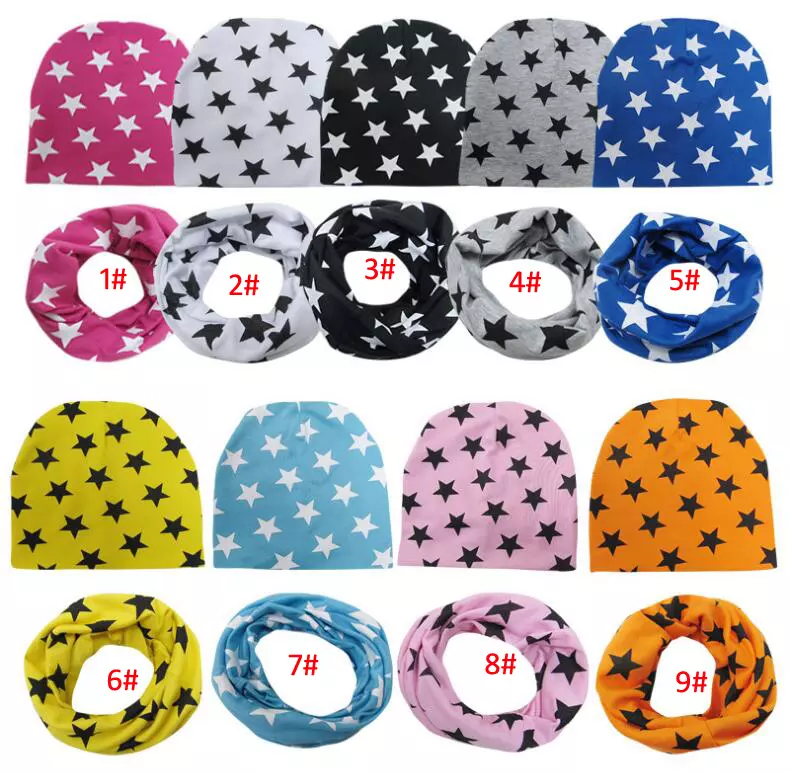 Kids hats Scarf Set cotton boys girls Star print Infant Hat caps with matching scarf 2pcs set little baby keep warm headgear, Many colors
Kids hats Scarf Set cotton boys girls Star print Infant Hat caps with matching scarf 2pcs set little baby keep warm headgear, Many colors