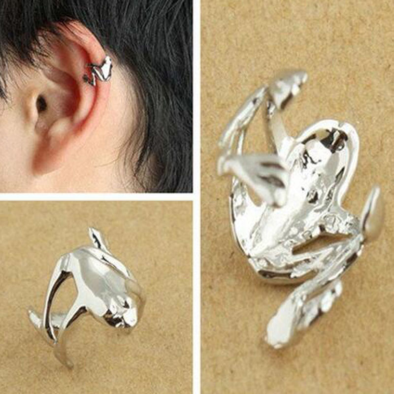 Jewelry Ear Cuff Fashion jewelry earrings! Frog ear cuff earring jewelry color gold/ silver free shipping