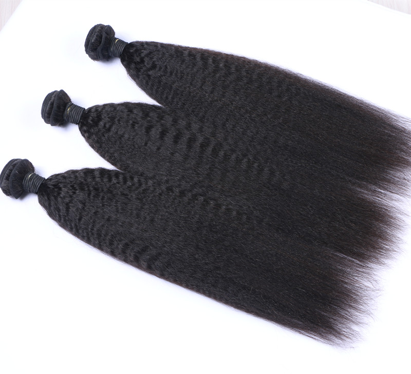 6A Hair Wholesale Price Top Quality Virgin Brazilian Black Kinky Straight 100% Human Hair 100G Per Piece Remy Hair Extension 100G Per Piece