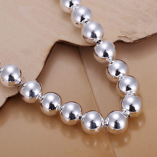 brand new 10m Buddha beads bracelet solid 925 silver charm bracelet 205x10cm DFMWB136women039s sterling silver plated jewe