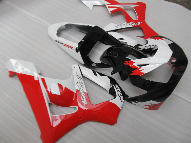 Injection molded top selling fairing kit for Honda CBR900RR 00 01 white red black fairings set CBR929RR 2000 2001 OT32, Same as picture
Injection molded top selling fairing kit for Honda CBR900RR 00 01 white red black fairings set CBR929RR 2000 2001 OT32, Same as picture