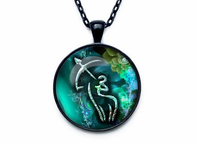 High quality Twelve Seasons Time Gemstone Glass Necklace Pendant Jewelry WFN357 (with chain) mix order 20 pieces a lot