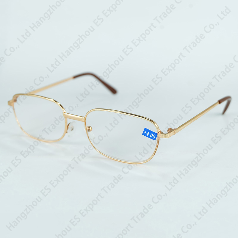 Full Metal Rim Standard Olders Reading Glasses With Power Lenses Golden And Silver 2 Colors Frame Mixed Wholesale