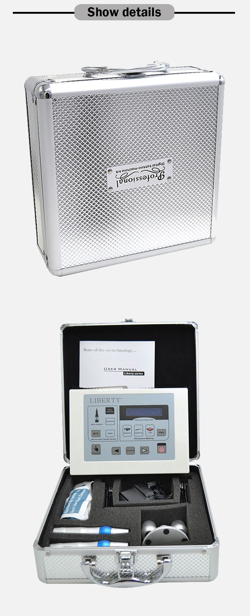 Liberty dermographe maquillage Permanent Makeup Digital Tattoo Machine with foot switch Cosmetic tattoo kit pen