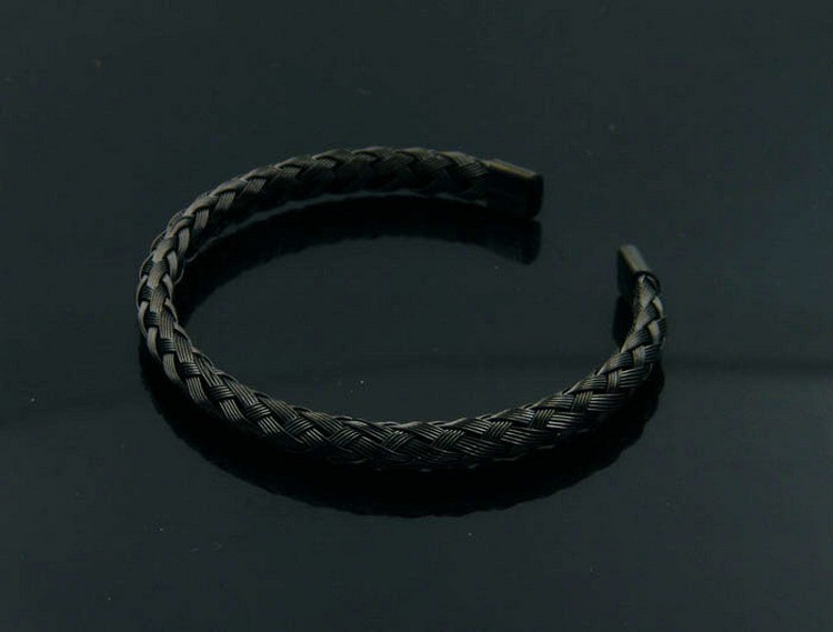 BC Titanium steel jewelry Whole factory wire Bangles tails into the fourcolor simple wild accessories bracelet