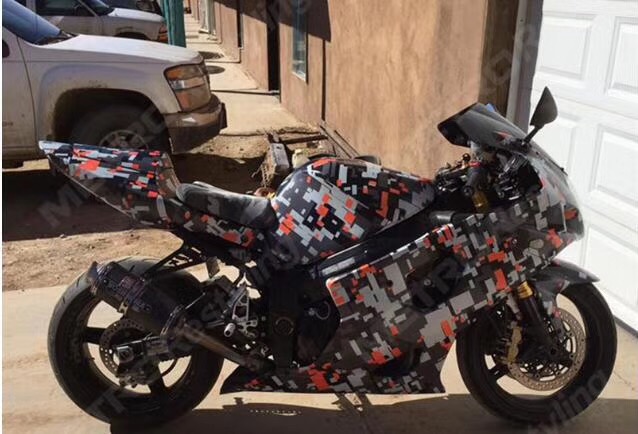 Small Pattern Camo / Camoufalge Vinyl For MOTOR Wrap Film With air bubble free CAMO film for Bike laptop Covering Sticker 1.52X30M (5x98ft)