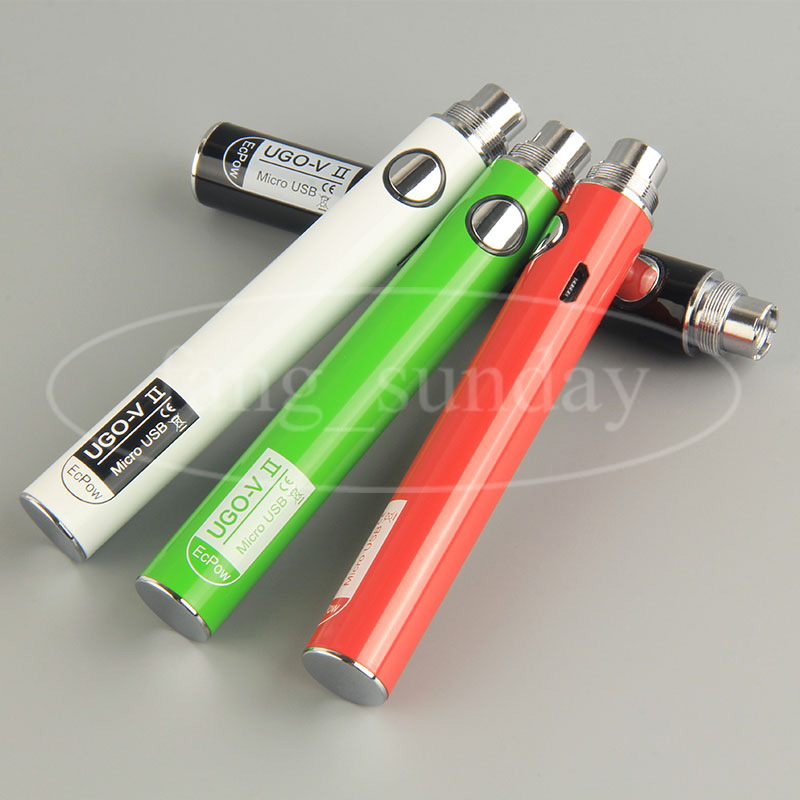 Authentic UGO V II Vape E Cigarette Pass Through 650mah 900mAh with Micro USB Cable eGo eVod 510 Thead ECigs Vaporizer Battery
Authentic UGO V II Vape E Cigarette Pass Through 650mah 900mAh with Micro USB Cable eGo eVod 510 Thead ECigs Vaporizer Battery