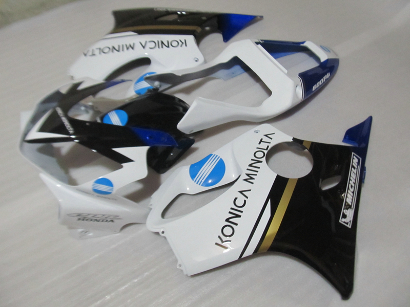 Injection molded ABS plastic fairing kit for Honda CBR600 F4I 01 02 03 black white fairings set CBR600F4I 2001-2003 OT22, Same as picture
Injection molded ABS plastic fairing kit for Honda CBR600 F4I 01 02 03 black white fairings set CBR600F4I 2001-2003 OT22, Same as picture