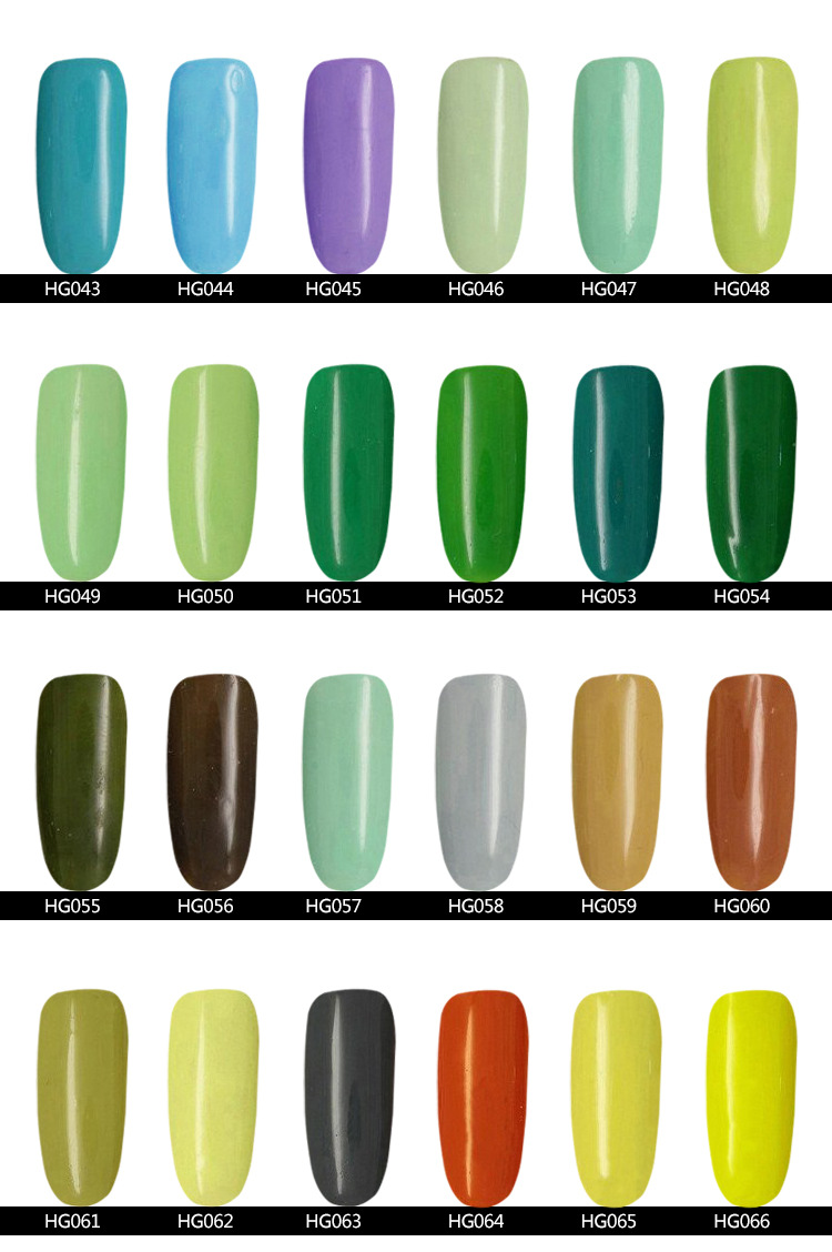 Great quality soak off led uv gel polish nail lacquer varnish mixed colors in stock