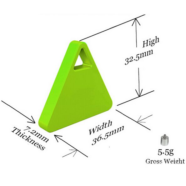 Triangle Smart Tag Wireless Bluetooth 4.0 Anti-lost Anti-Theft Alarm Device Tracker GPS Locator Key/Dog/Cat/Kids/Wallets Finder Tracer 10pc