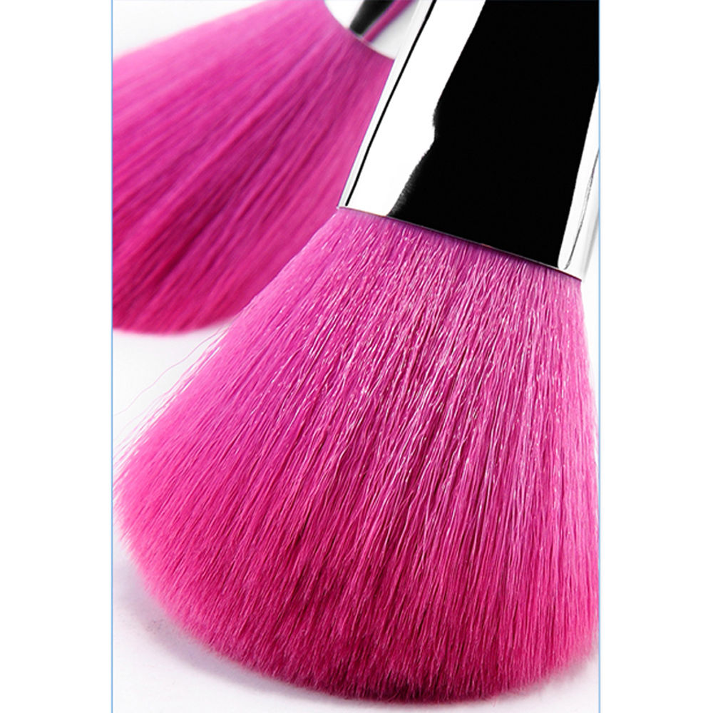 9PCs Professional Makeup Brushes Set Powder Cosmetic Tool Synthetic Bag Blue #R56