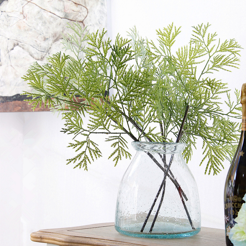 5pcs Artificial plants plastic Cypress Leaves Wedding Flower Home Decoration Holiday High-grade simulation flower accessories, Green
5pcs Artificial plants plastic Cypress Leaves Wedding Flower Home Decoration Holiday High-grade simulation flower accessories, Green