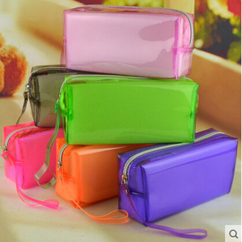 New Plastic Transparent Pencil Bag Pen case School Stationery Kids Gift Prize Office Home Supplies Bag School Office SuppliesFree Shipping