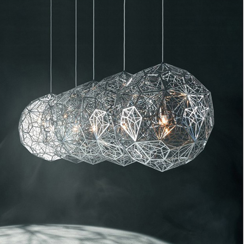 Modern Round Ball Pendant Lamps American Droplight Silver Gold Copper Pendant Lights Fixture Hotel Bar Home Indoor Lighting Restaurant Lamp