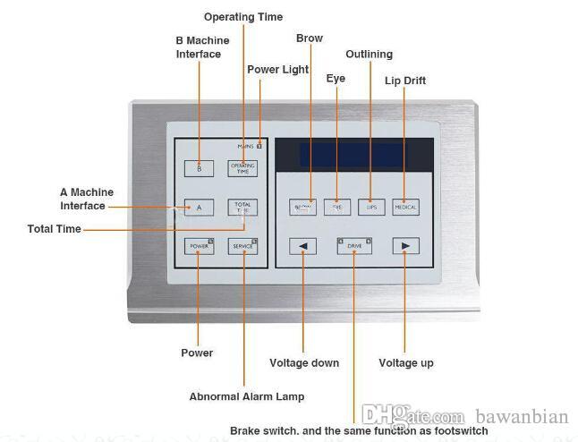 Complete Tattoo Multifunction Kit Professional Tattoo & Permanent New 991T-02 Makeup Rotary Machine Kit