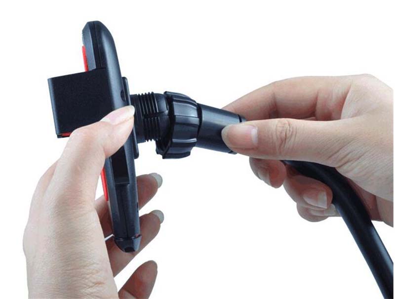 Update Universal Car Windshield Mount Holder 360 Degree Rotation Long Hose Sucker Automatic Lock Cell Phone GPS Holders Bracket Stands