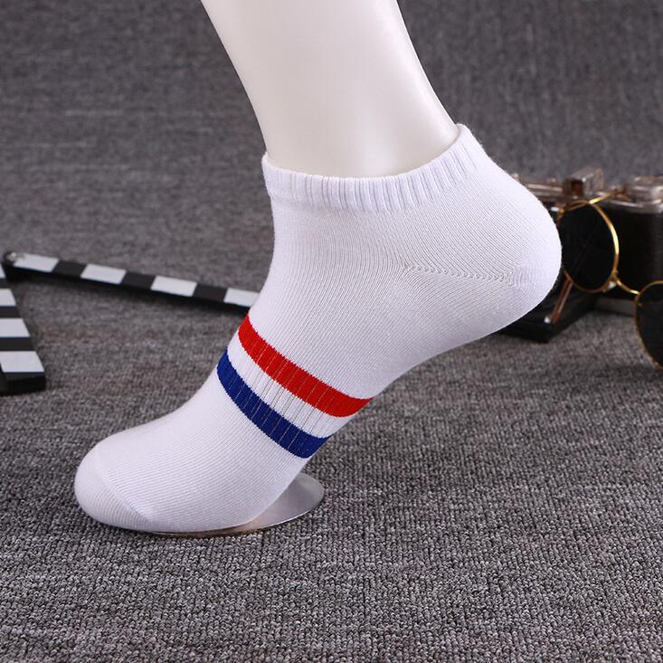 Newest arrival Summer men 's socks cotton stripes two bars of sports corset male sock NW021