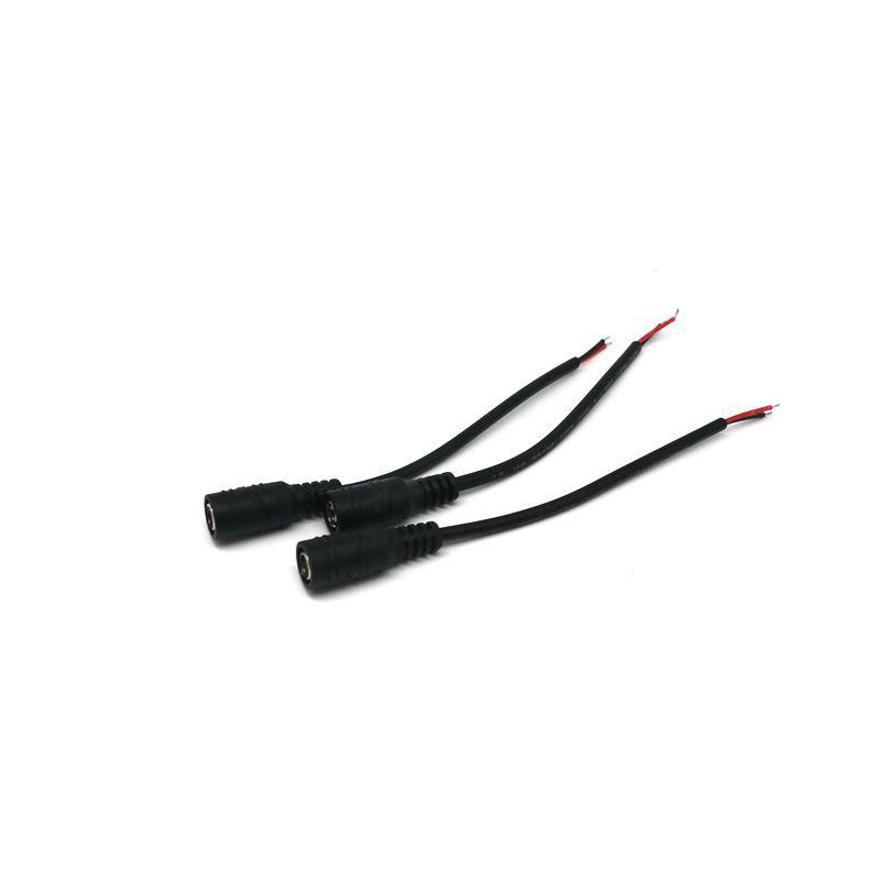 LED DC Connector Lighting Accessories DC Power Extension Cable 5.5mm x 2.1mm 5-24V For 5050 3528 single colour led strip lights male and female connec