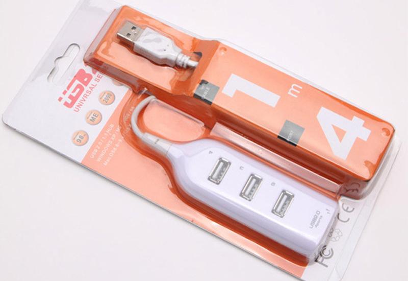 Mini High Speed 4 Port USB 20 HUB 60cm cable Adapter For Laptop PC Computer Laptop Peripherals Accessories8201072