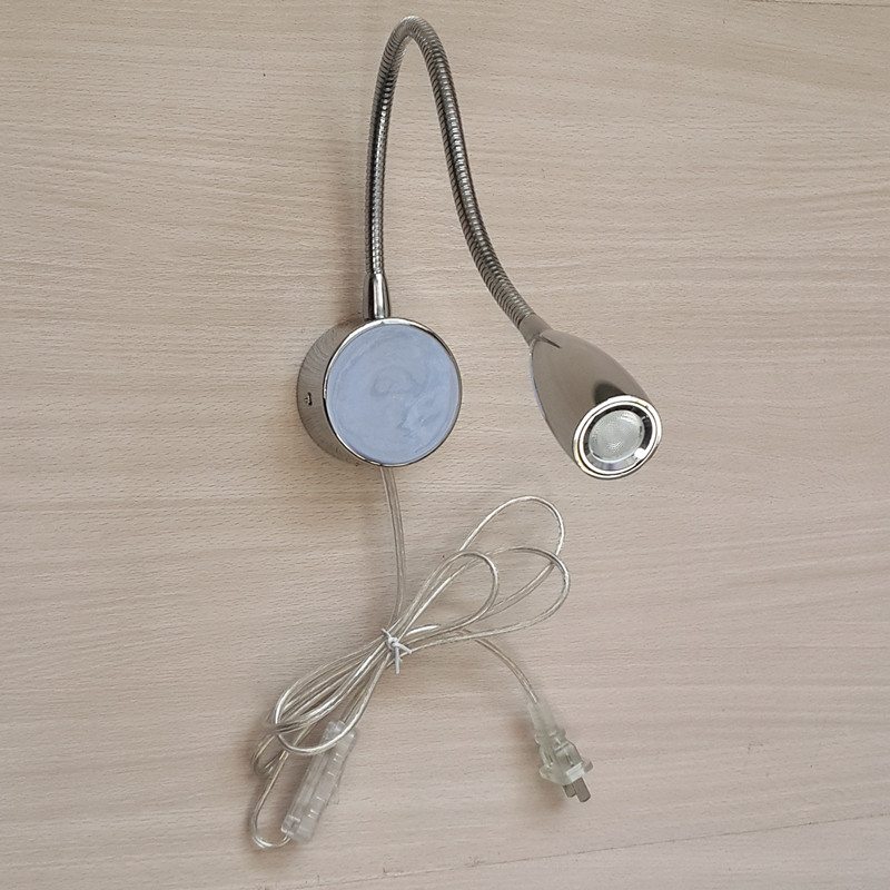 Topoch Wall Mount Plug in Lamp Polished Chrome Finish Switch on the cords 3W CREE LED 200LM 180cm Cable Plug Style Optional
Topoch Wall Mount Plug in Lamp Polished Chrome Finish Switch on the cords 3W CREE LED 200LM 180cm Cable Plug Style Optional