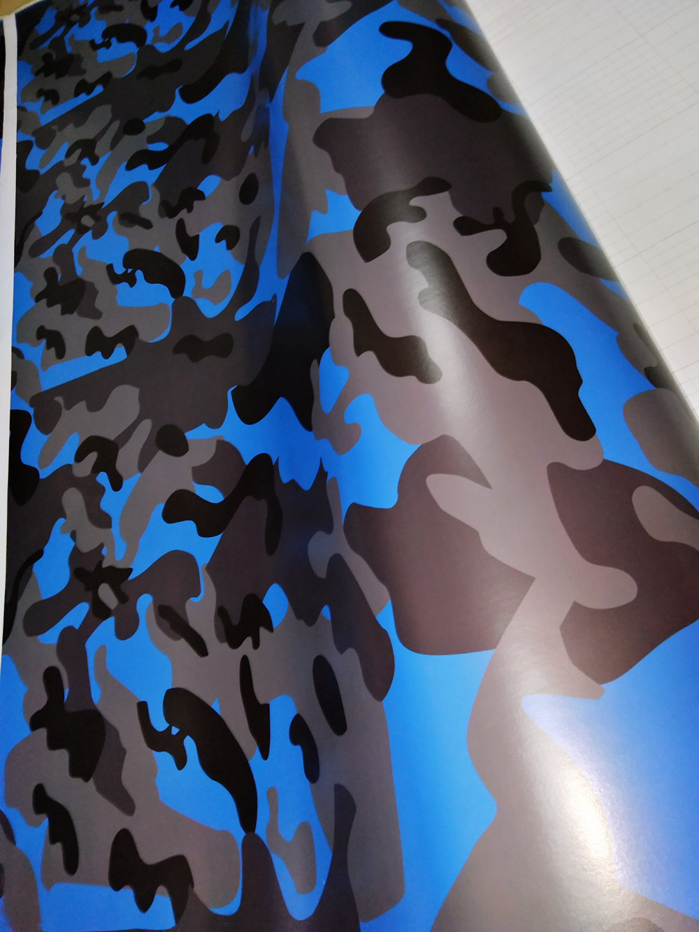 Arctic Blue Snow Camo Car Wrap Vinyl With Air Release Gloss / Matt Camouflage covering Truck boat graphics self adhesive 1.52X30M (5x98ft)