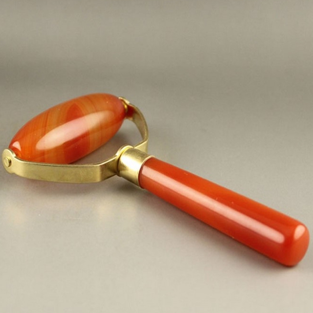 Hot sale Skin Care New Face Pratical Jade Facial Massage Roller Anti Wrinkle Healthy Face Body Head Neck Foot Nature Beauty Tool