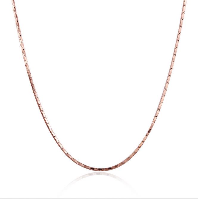 fashion NECKLACE CHAIN Luxury mens womens Jewelry 18k gold plated chain necklace for men women chains Necklaces gifts Length: 46CM+5cm Wei