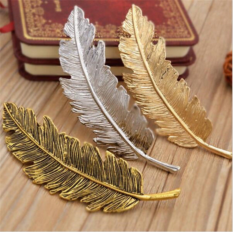 Women Leaf Feather Hair Clip Hairpin Barrette Bobby Pins Hair Accessories Gold #R49