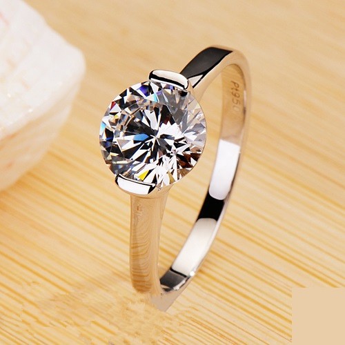 Pretty Elegant 1Ct Round Cut Synthetic Diamond Wedding Female Ring Solid 925 Sterling Silver Ring White Gold Plated Jewelry
Pretty Elegant 1Ct Round Cut Synthetic Diamond Wedding Female Ring Solid 925 Sterling Silver Ring White Gold Plated Jewelry