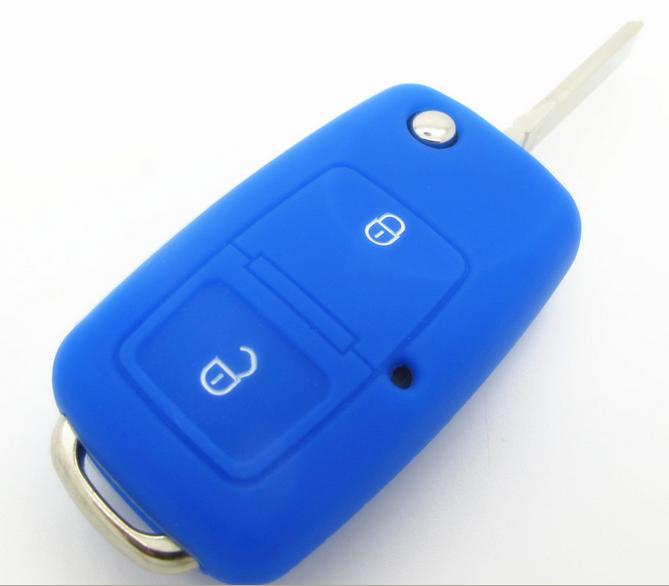 VW 2 button flip Key cover Silicone Case For VW 2 buttton remote key VW Polo Passat