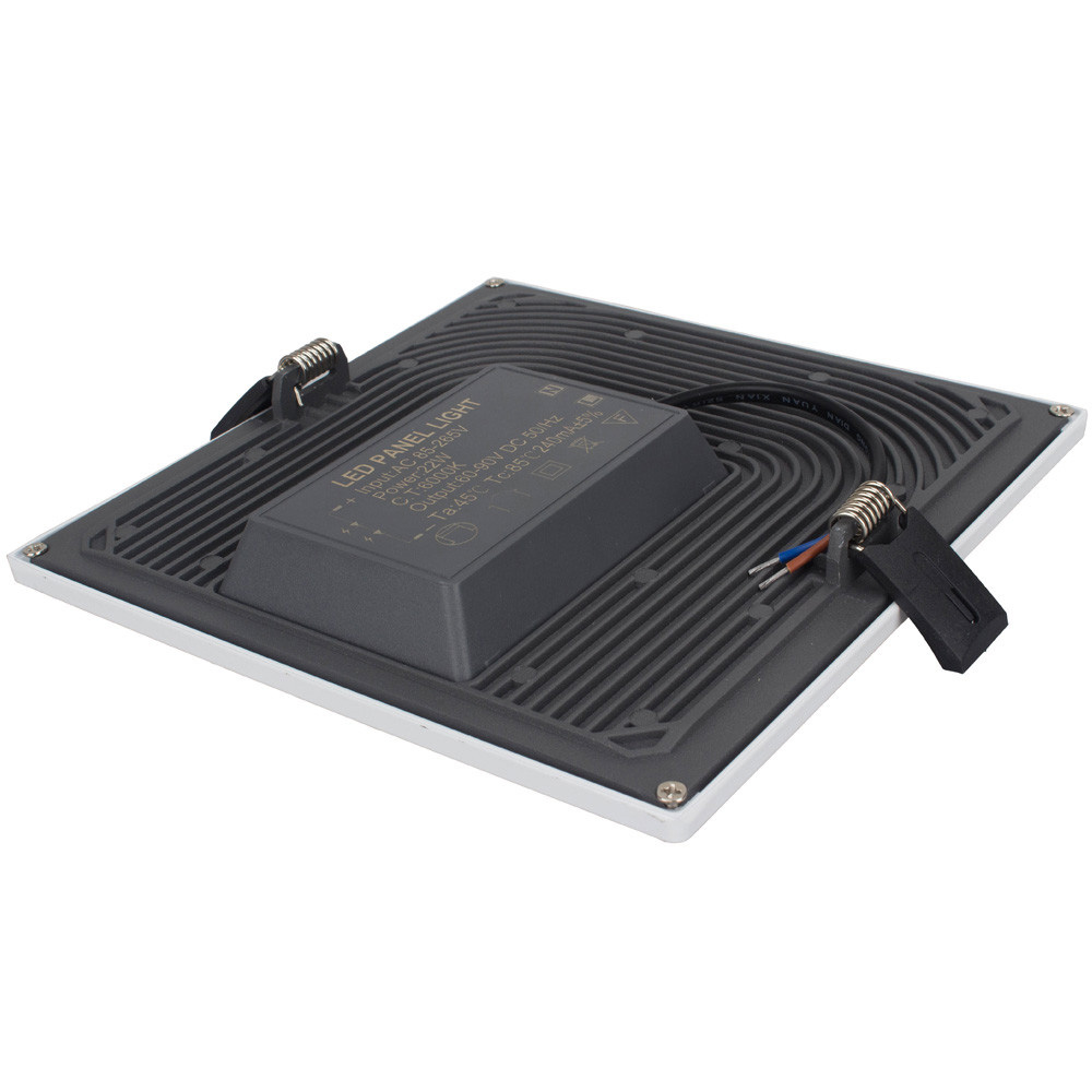 Integrate Led Recessed Downlights Round/Square LED Ceiling Recessed Light 5W 8W 16W 24W 32W Black Heat Radiator SMD 4014