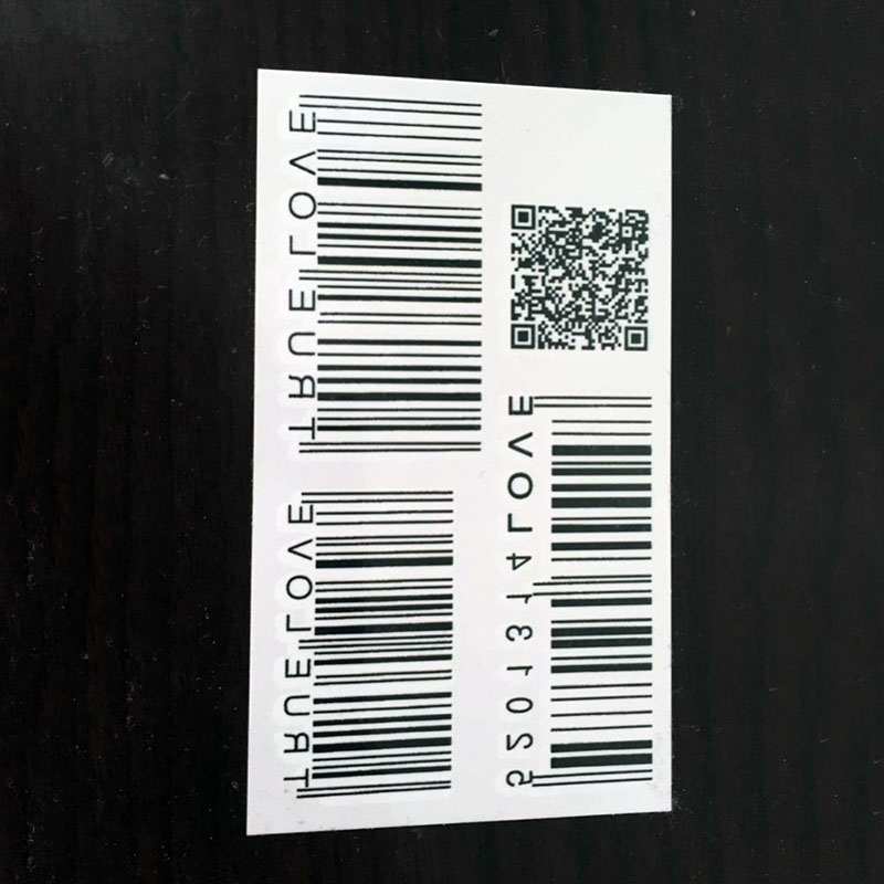 5pcs Waterproof Tattoo Stickers Temporary Tattoo European And American Black Two-dimensional Bar Code Temporary Tattoo