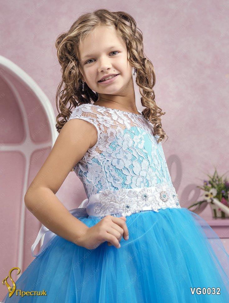 cheap lace arabic flower girl dresses blue lace up tulle child wedding dresses vintage little girl pageant dresses fg01