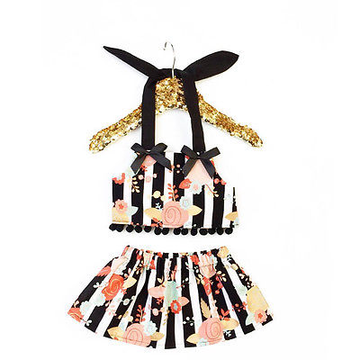 Wholesale- Cute Infant Baby Girl Clothes Floral Backless Tops+Skirts Dress 2pcs Outfits Set, Multi
Wholesale- Cute Infant Baby Girl Clothes Floral Backless Tops+Skirts Dress 2pcs Outfits Set, Multi